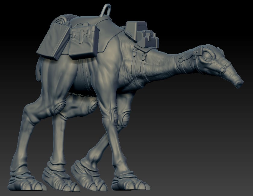 Image of Space Camel modeled by Skylu3d