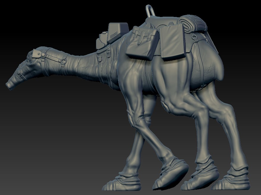 Image of Space Camel modeled by Skylu3d