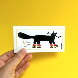 Image of NEW! ðŸ’˜ Roller Cat Sticker