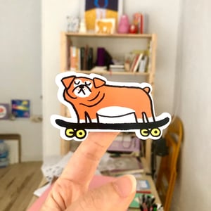 Image of NEW! 💘 Skater Dog Sticker