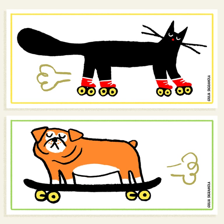 Skater Dog Sticker Image 4