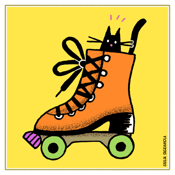 Image of NEW! 💘 Rollerskate sticker
