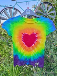 Image 2 of Rainbow heart T age 1-12 years