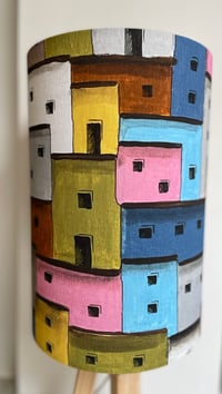 Image 3 of 'Hilltop Houses' lampshade 