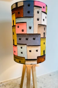 Image 4 of 'Hilltop Houses' lampshade 