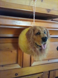 Image 1 of Needle felted Golden Retriever Ornament