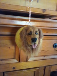 Image 5 of Needle felted Golden Retriever Ornament