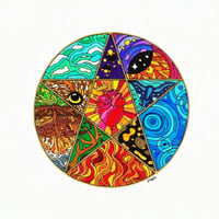 Image 1 of Elemental Pentagram Print