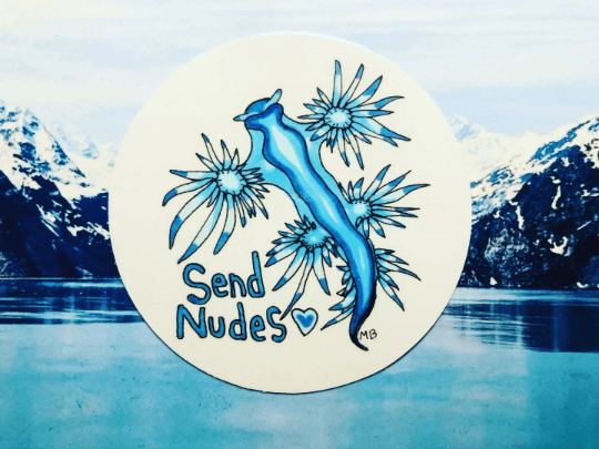 Image of Nudibranch Send Nudes Vinyl Sticker