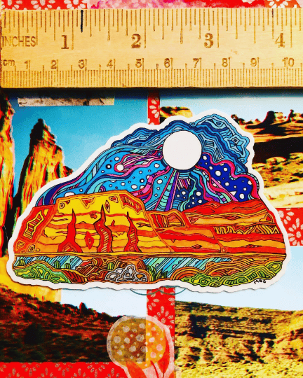 Image of Utah Nights Vinyl Art Sticker