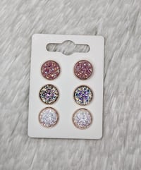 Rose Gold Bling Druzzy 3 pack