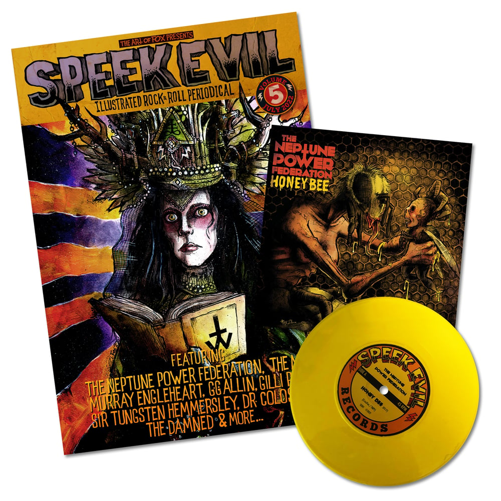 Image of Speek Evil: An Illustrated Rock & Roll Periodical Vol 5 + BONUS 7"