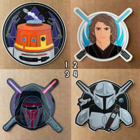 50% off Stickers! Only $2.50 Each!! Chopper, Anakin, Revan, Mando!