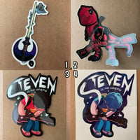 50% off Stickers! Only $2.50 Each!! Rey Keyblade, Deadpool Rex, Steven vs the Universe!