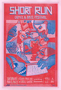 Image 1 of Short Run Comix & Arts Festival 2022 (10th Anniversary) Limited Edition Risograph Print