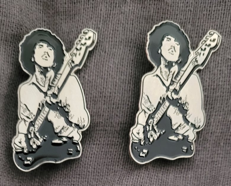 Image of The Rocker limited edition shaped enamel pin 