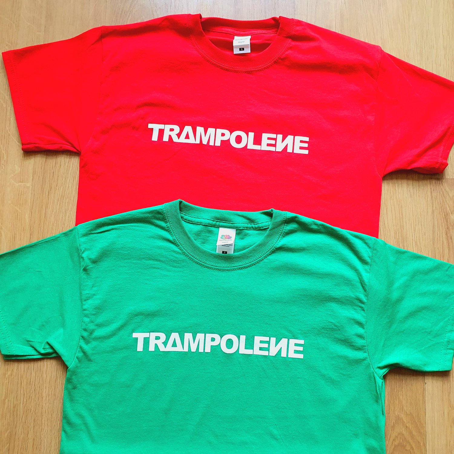 Image of Limited Edition TRAMPOLENE t-shirt in red or green
