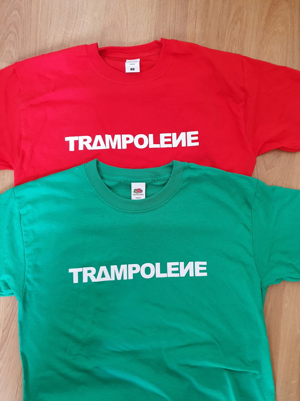 Limited Edition TRAMPOLENE t-shirt in red or green