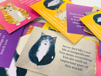 Image 1 of Positive-Kitties Motivational Message Cards