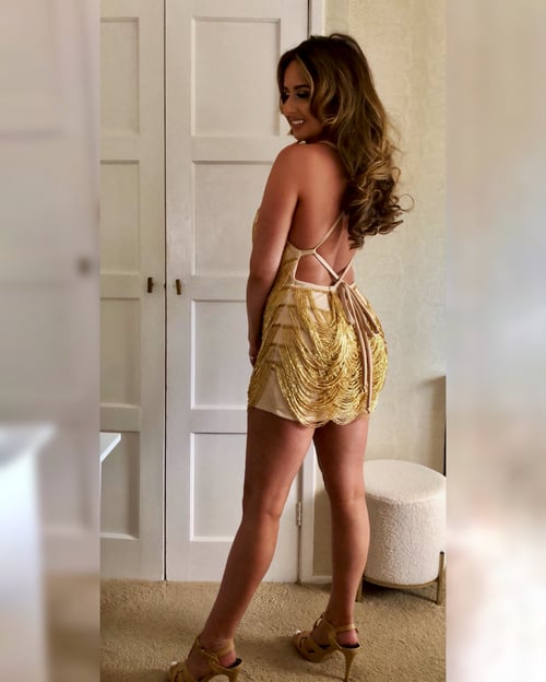 Image of Gold Beaded Dress