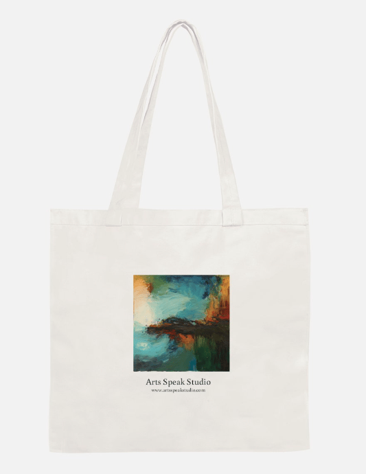 Image of Abstract Study Printed Tote Bag 