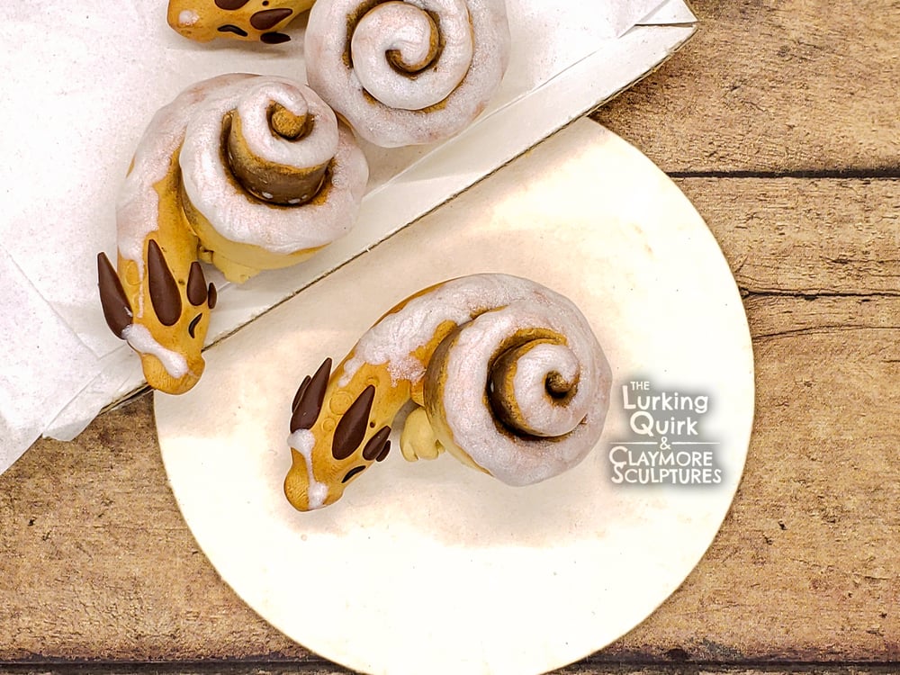 Cinnamon Roll Lindworm Dragon