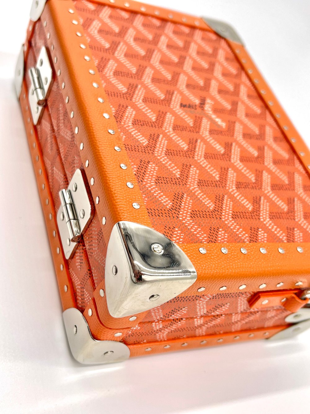 (CUSTOM MADE) GOYARD TRUNK - ORANGE