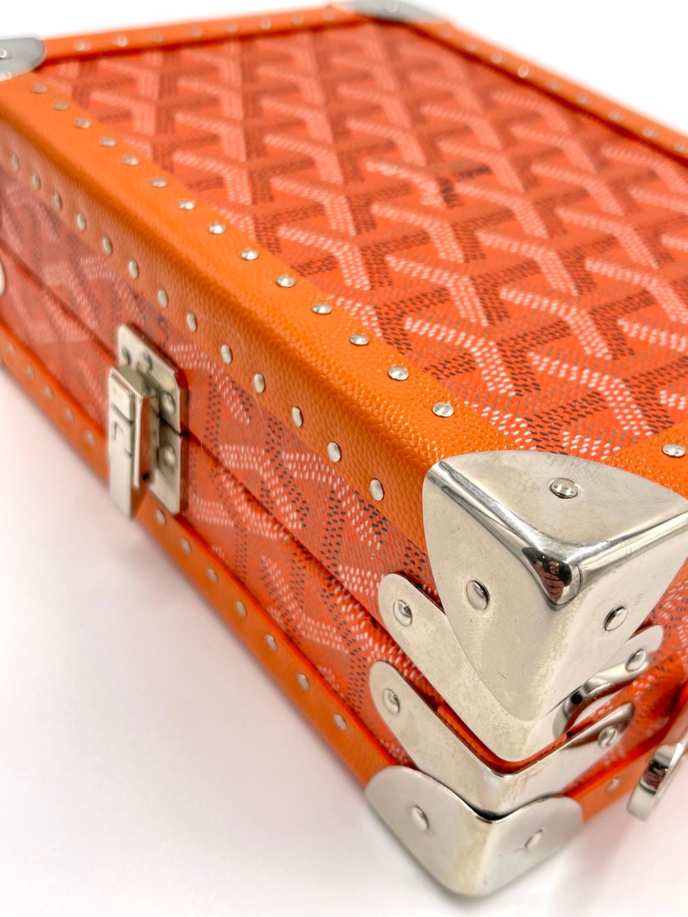 (CUSTOM MADE) GOYARD TRUNK - ORANGE