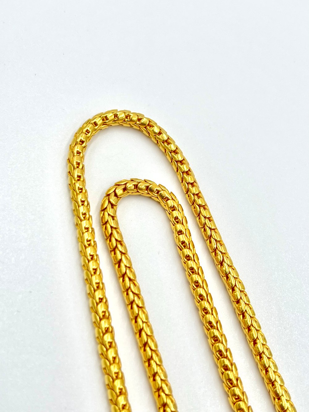 24K Square Buddha on 24k Baht Chain