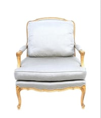 Image 2 of  Vintage Baker Furniture Louis XV style Fauteuil / Armchair.