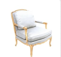 Image 1 of  Vintage Baker Furniture Louis XV style Fauteuil / Armchair.