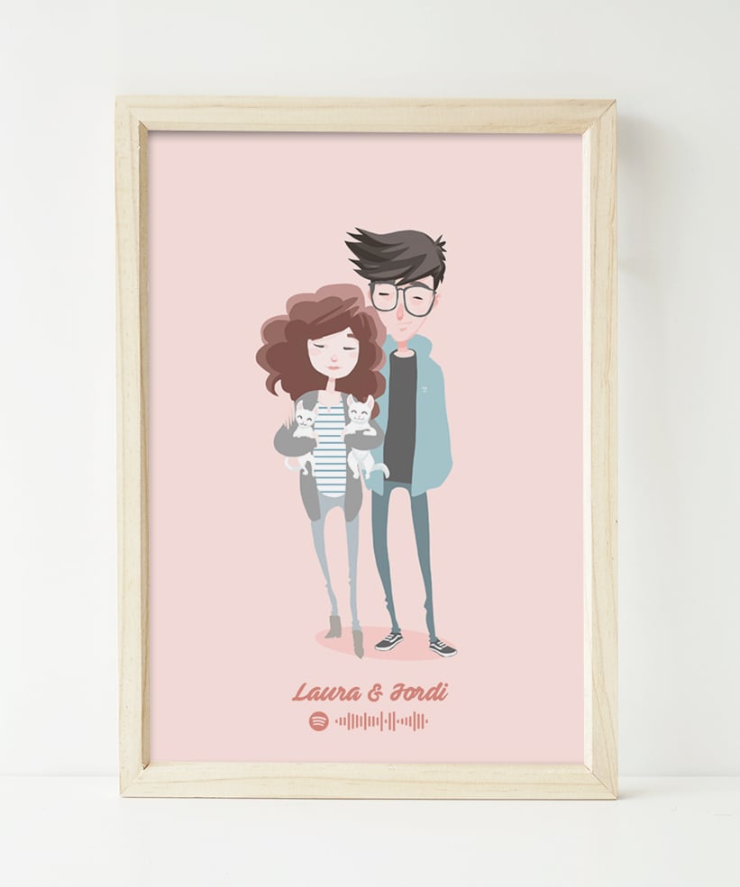 Image of NEW! - Couple portrait with Spotify link