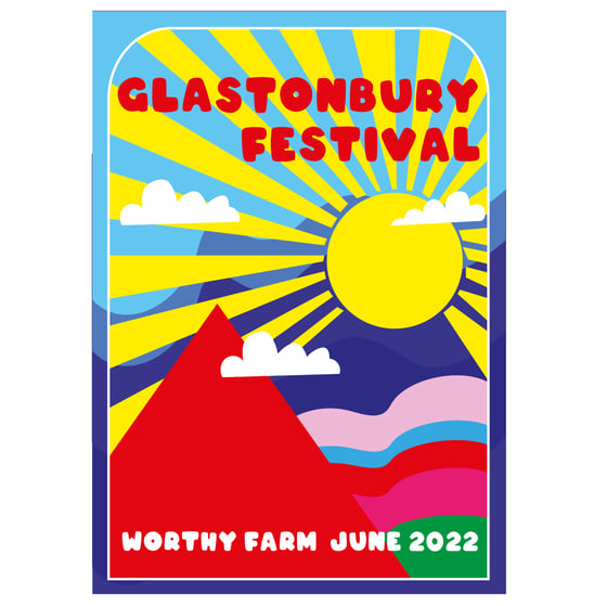 Image of Limited Edition Glastonbury Postcard | Sunny Days 2022
