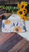 Watercolor Sunflower zipper pouch