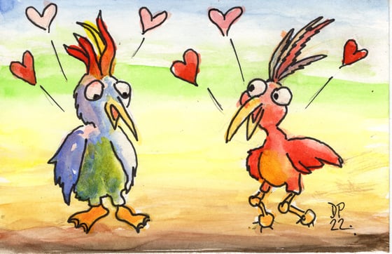 Image of We're The Love Birds.. Crazy Bout Each Other!