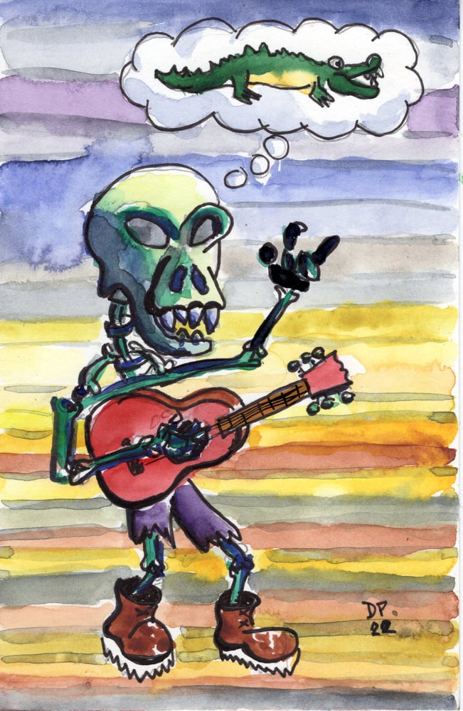 Image of Skeleton Gator Strummer