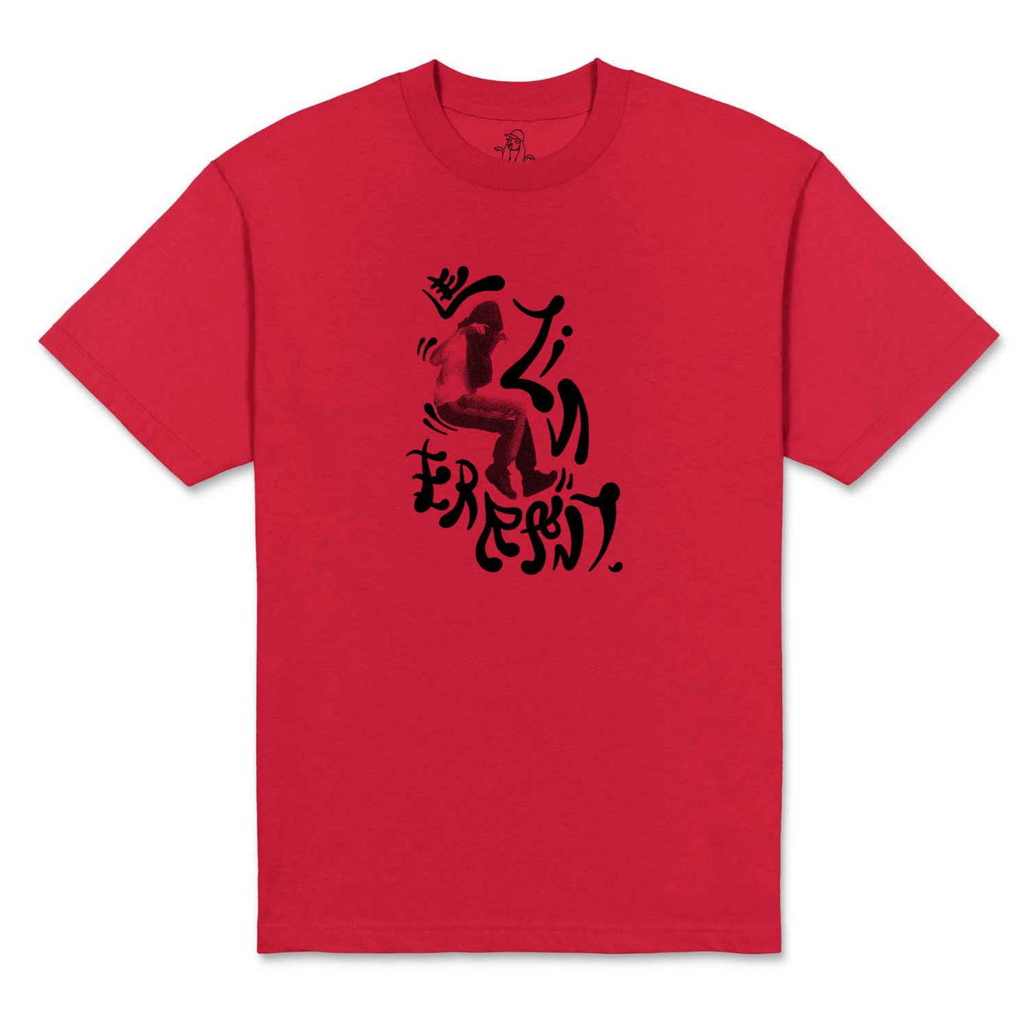 T-Shirt Rouge "Le Zin Errant"