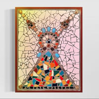 Image 1 of Mocha PYRAMID Mosaic table