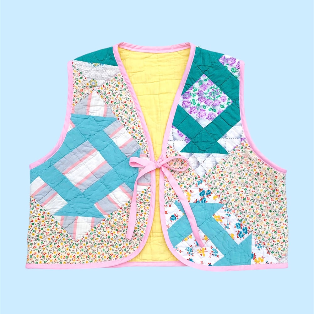 Image of Quilt Vest — Pastels