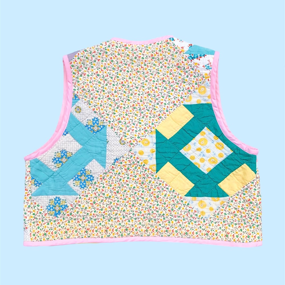 Image of Quilt Vest — Pastels