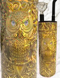 Gold owl smoke cup