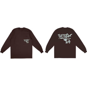 BROWN AND BLUE "ETERNAL" LOGO LONG SLEEVE