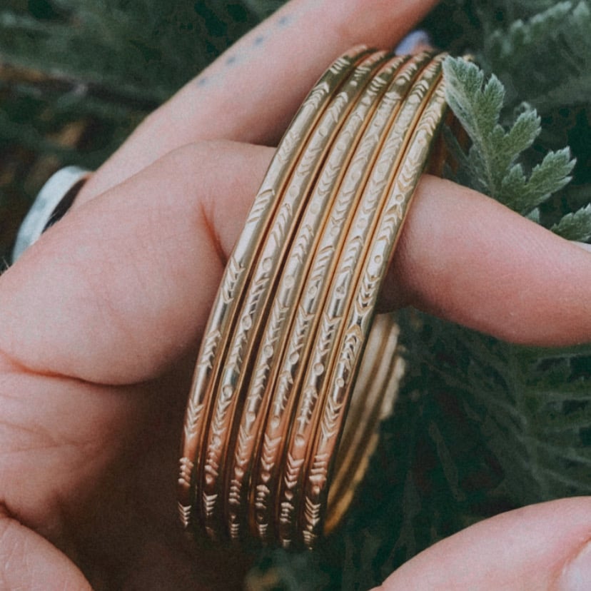 Image of Heavy Weight Gold Filled Bangle
