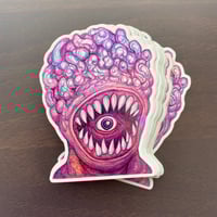 Image 2 of Neon Demons 3-pack holographic stickers 