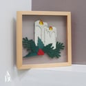 APA Framed Christmas Lasercut Candle