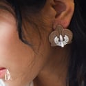 APA Orchidaea Champagne Stud Earrings