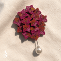 APA Hydrangea macrophylla Brooch