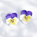 APA Viola & Peony - Viola Earrings