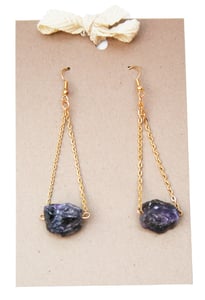 Image of Amethyst Drop Earrings