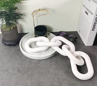 Image 4 of Wood Chain Link Decor 5 Link Chain Decoration